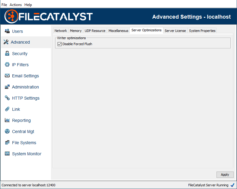 Server Optimization Advanced