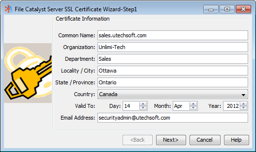 New Cert Wizard