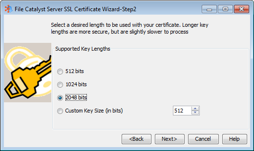 Security Wizard Step 1