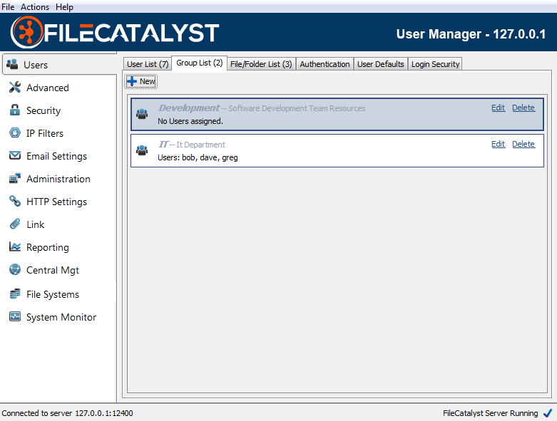 User Group List