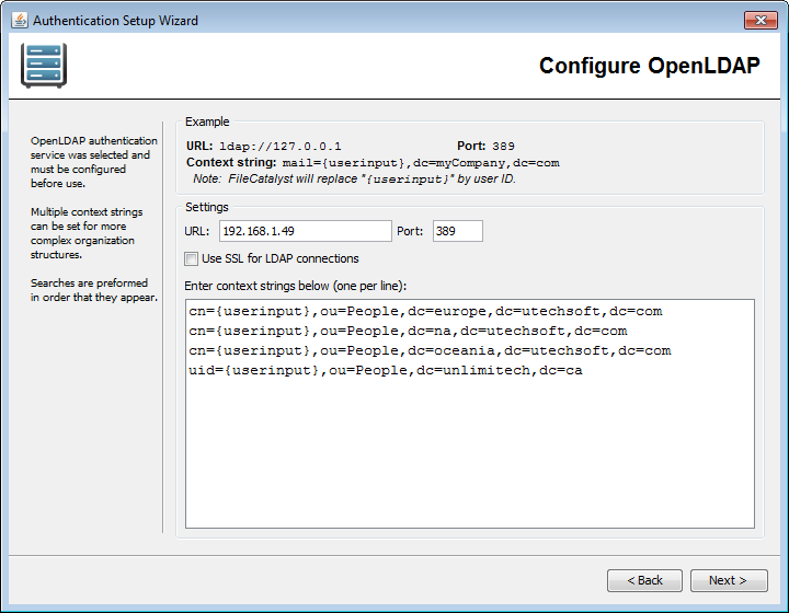 OpenLDAP in Wizard