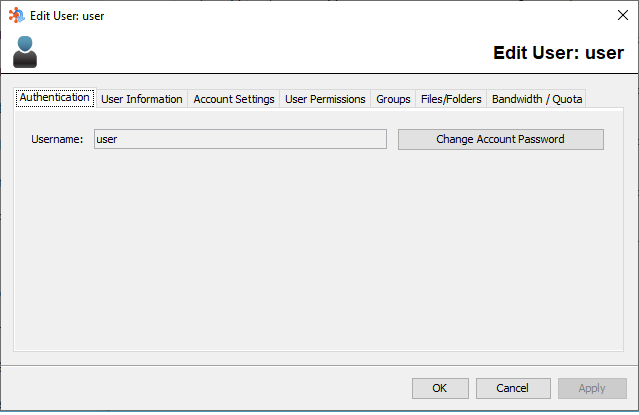 Edit User Screen
