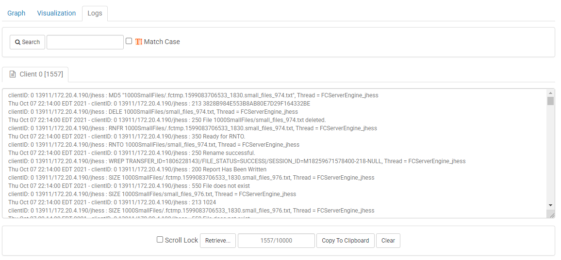 Activity View Logs Activity View Logs