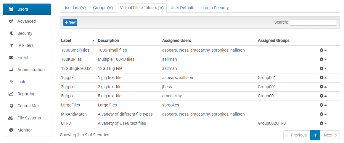 Virtual Files and Folders Virtual Files and Folders